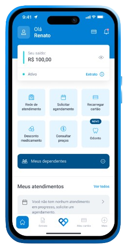 Imagem do aplicativo da ValeSaúde